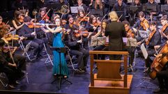 Orquestra e Coro da USC, en Cee: algunhas das imaxes