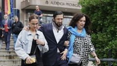 El bailar�n Rafael Amargo a su salida este mi�rcoles de la Audiencia Provincial de Madrid.