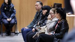 Los acusados, durante el juicio celebrado en la Audiencia Provincial de A Coru�a