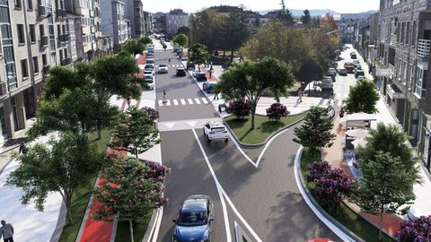 Recreacin de la plataforma elevada en el Parque do Pombal