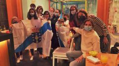 En el centro de ocio infantil O Feitizo de Ordes, donde da clases de canto tradicional y �pandeireta� una integrante de Tanxugueiras, vivieron intensamente la final del Benidorm Fest y apoyaron su participaci�n.