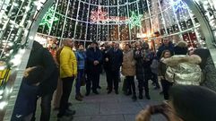 El encendido del alumbrado navide�o de Monforte en fotos