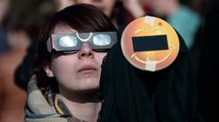 Eclipse solar en Estrasburgo (Francia)