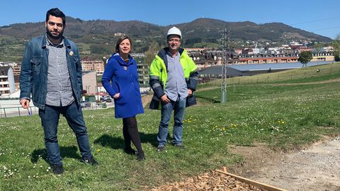 Rosn y Taboada visitan la construccin de pistas de running en Oviedo