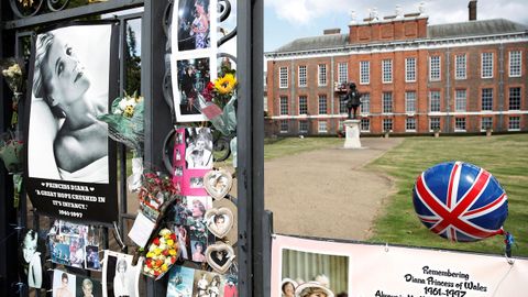 El palacio de Kensington, en el 25. aniversario de la muerte de Diana 