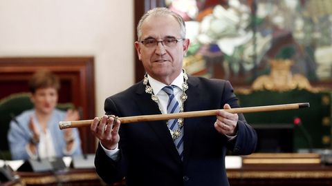 Enrique Maya, de Navarra Suma (UPN, PP y Ciudadanos), alcalde de Pamplona