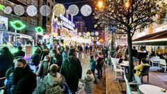 Ambiente navide�o en la ciudad de Vigo