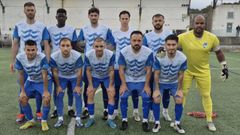 Equipo titular del conjunto barbanzano ante el Atlético Montañeros.