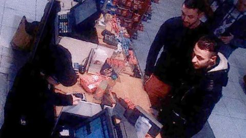 Abrini, junto a Abdeslam. 