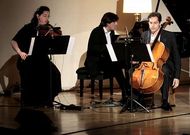 El Tr�o Arb�s avanz� ayer parte del espect�culo did�ctico que traer� a Santiago.