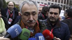 Josep Mar�a �lvarez, durante un acto
