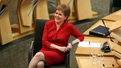 Nicola Sturgeon, en la sesi�n del martes en el Parlamento escoc�s