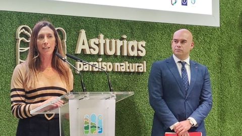 ngela Pumariega y Jess Martnez Salvador (Foro) presentan en Fitur el estudio de Viviendas de Uso Turstico.