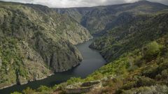 Imagen de la Ribeira Sacra tomada desde el mirador O P� do Home, en Nogueira de Ramu�n. Uno de los proyectos promueve la conservaci�n de la zona y refuerza la candidatura a Patrimonio de la Humanidad.