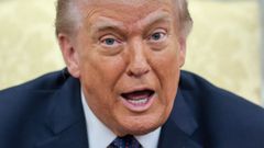 Donald Trump, en una reuni�n con el canciller alem�n, Friedrich Merz, este martes en la Casa Blanca.