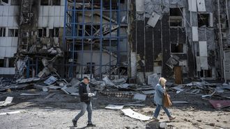 Im�genes tras el bombardeo de este jueves sobre Kiev