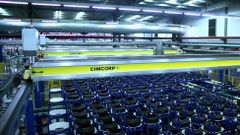 Una f�brica china de producci�n de neum�ticos