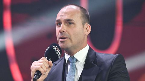 Eduardo Bolsonaro en una imagen de archivo del pasado mes de febrero.