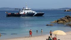 Imagen de una lancha de Gardacostas en la r�a de Arousa