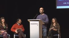 Intervenci�n de David Bravo en un mitin en Almer�a