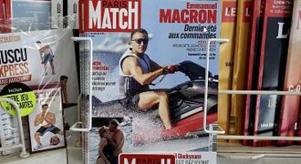 Portada con las im�genes de Macron