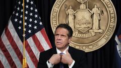 El gobernador de Nueva York, Andrew Cuomo, en una comparecencia el pasado mes de mayo