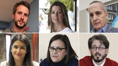 Rub�n Arroxo (BNG), Lara M�ndez (PSOE), Ram�n Carballo (PP), Olga Louzao (C's), Cristina P�rez Herraiz (Lugonovo) y Carlos Portome�e (Alternativa Cidad�).
