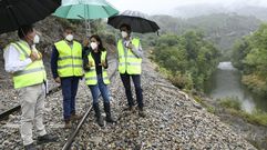 Isabel Pardo de Vera, durante su visita a Sobradelo