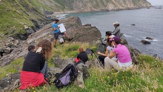 Canosa, durante una ruta por la costa de Cedeira