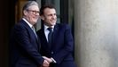 Starmer y Macron, durante la reunin convocada en Pars el pasado lunes.