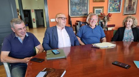 Alonso, Vázquez, García y Pizcueta en la presentación del proyecto.
