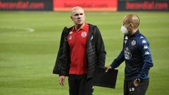 Luis C�sar Sampedro, en su etapa en el C. D. Lugo