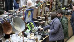Feira de Antig�idades en �rea Central, en Santiago
