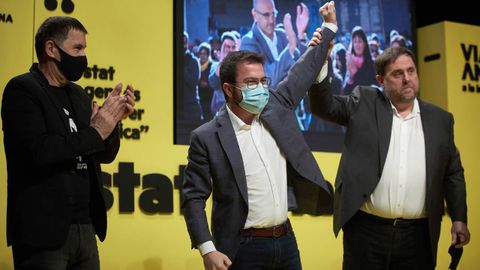 Otegi, Aragons y Junqueras, este domingo en un mitin en Gerona