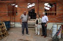 P�rez, junto al ped�neo y representantes de la adjudicataria, supervis� la marcha de las obras en Cercio.