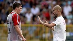 Guardiola y H�jbjerg