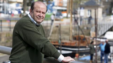 Gonzalo Antón, en el muelle de Curuxeiras de Ferrol, en una foto de archivo.
