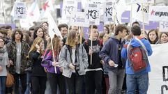 Los estudiantes se echaron a la calle contra la LOMCE