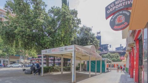 Imagen del portal inmobiliario Idealista que muestra la ubicaci�n del local, en la plaza Valencia Club de F�tbol y con el estadio de Mestalla al fondo