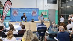 Un instante de la demostraci�n culinaria inicial, a cargo de Diego Novas