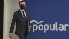 Rueda de prensa de Feijoo en G�nova tras entregar los m�s de 55.000 avales de su candidatura para presidir el partido