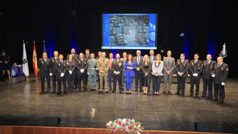 Fiesta de la Polic�a Nacional en Lugo, con autoridades y condecorados