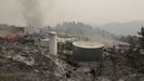 Incendio forestal que afect a la empresa de componentes para automocin Autoneum.


