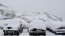 Temporal de nieve en Pajares