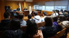 Imagen de la sala de vistas del Juzgado de Instrucci�n 1 de Ferrol