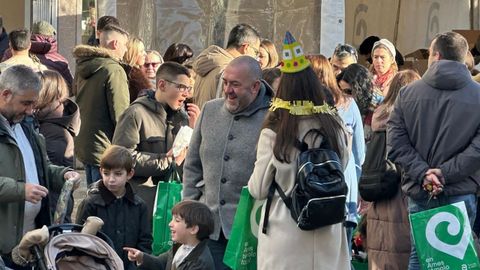 Las prebadaladas se celebraron en la praza del Concello