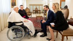 El papa se reuni� con el vicepresidente Vance en su residencia de Santa Marta.
