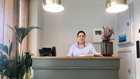 Tamara Rubiños, propietaria del Hotel Restaurante Rías Altas, en Barreiros.