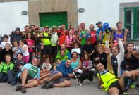 Los participantes, a su llegada al faro de Fisterra, se mostraron muy satisfechos con lo logrado. 