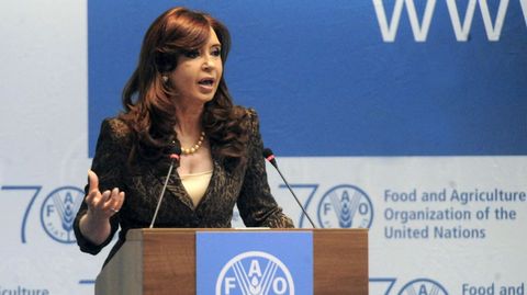 La presidenta argentina, Cristina Fernndez de Kirchner